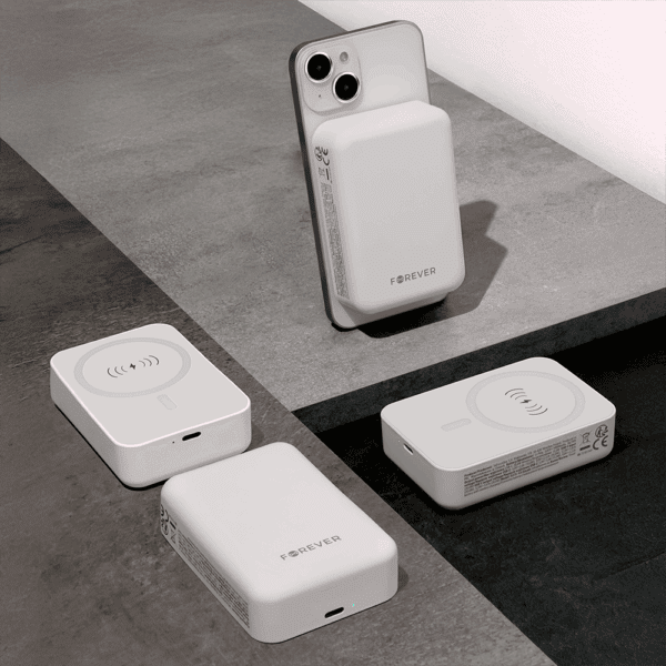 Forever MATB-400 wireless power bank 20W 10000mAh white