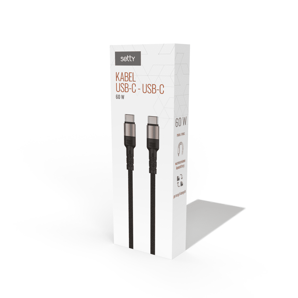 423744_oryg Setty cable USB-C - USB-C 100W 1,0 m KSL-02 black JO