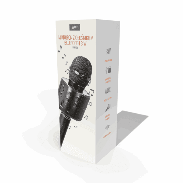 Setty Bluetooth microphone with speaker BM-100 black
