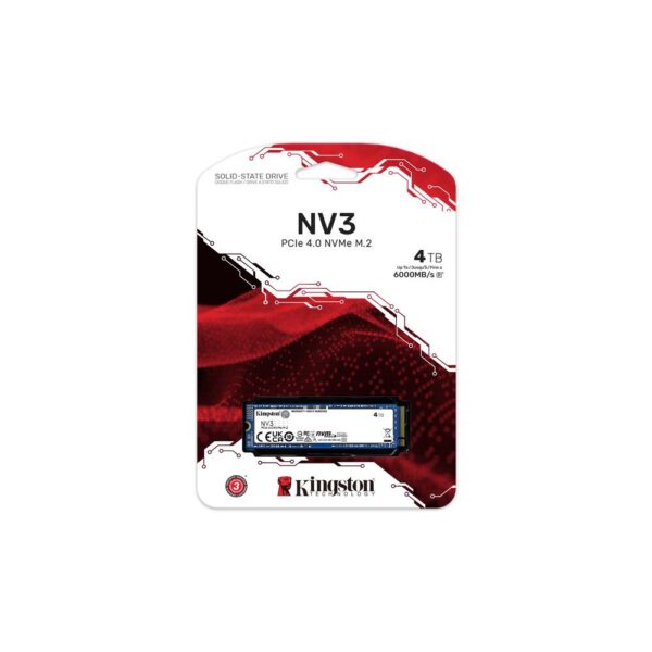 Kingston SSD Drive SNV3S 1TB M.2 2280 PCI-E x4 Gen4 NVMe (SNV3S/1000G)