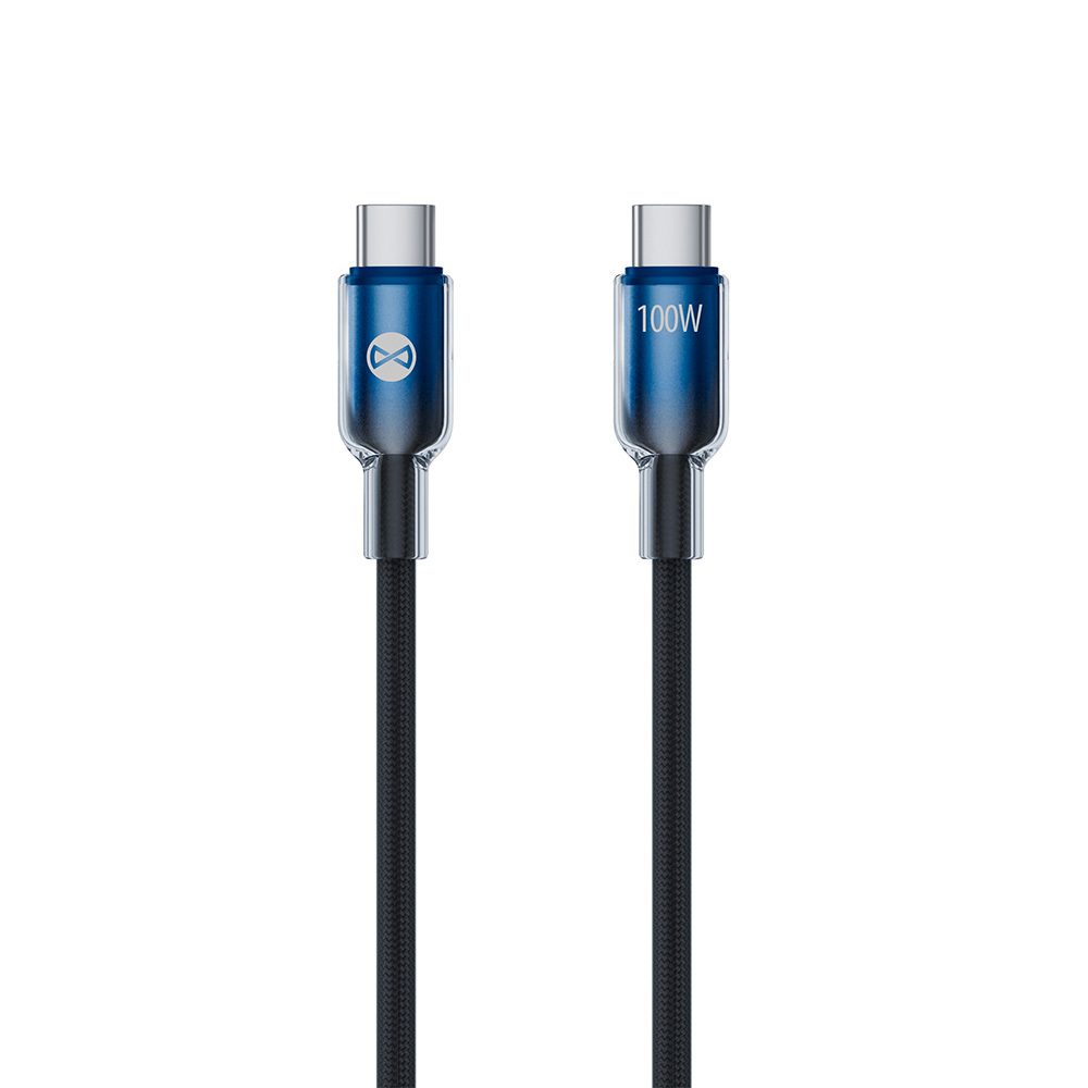 424056_oryg Forever Ombre cable USB-C - USB-C 1,0 m 100W black