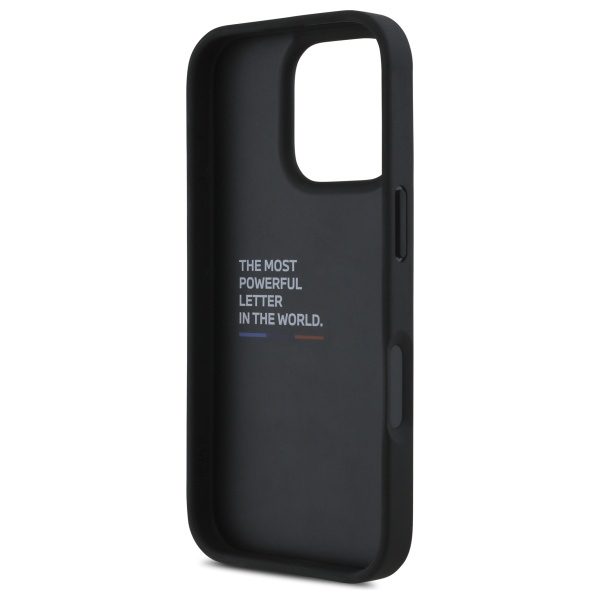 BMW case for iPhone 16 Pro Max 6,9" BMHCP16XGSPCCK Hardcase M Grip Stand Smooth and Carbon black
