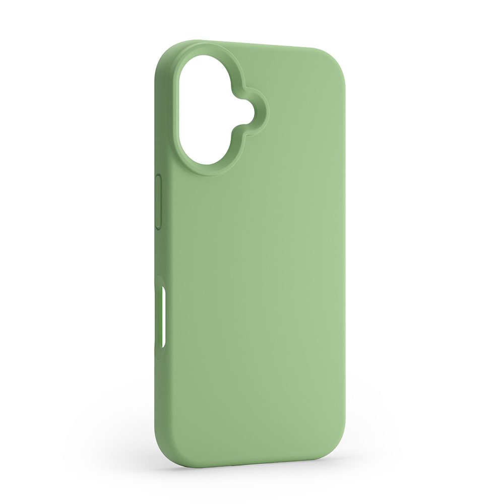 424311_oryg Etteri Silicone case for iPhone 16 Plus 6,7" light green