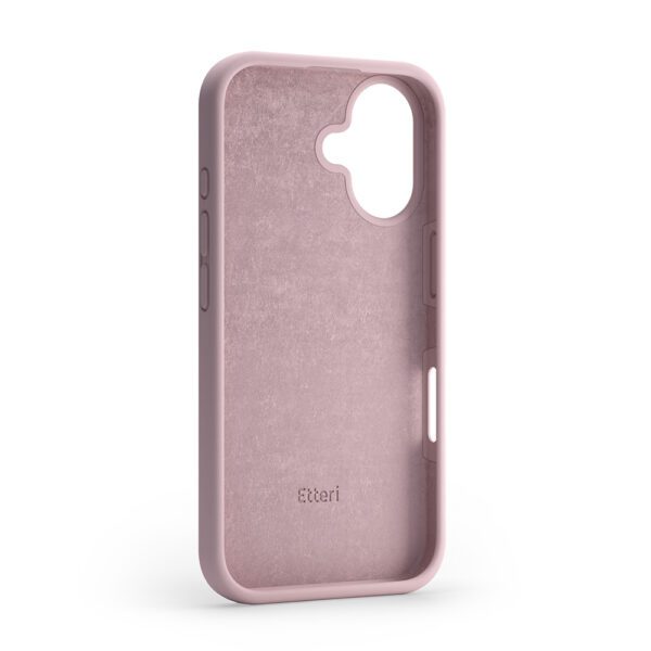 Etteri Silicone case for iPhone 16 Plus 6,7" light pink