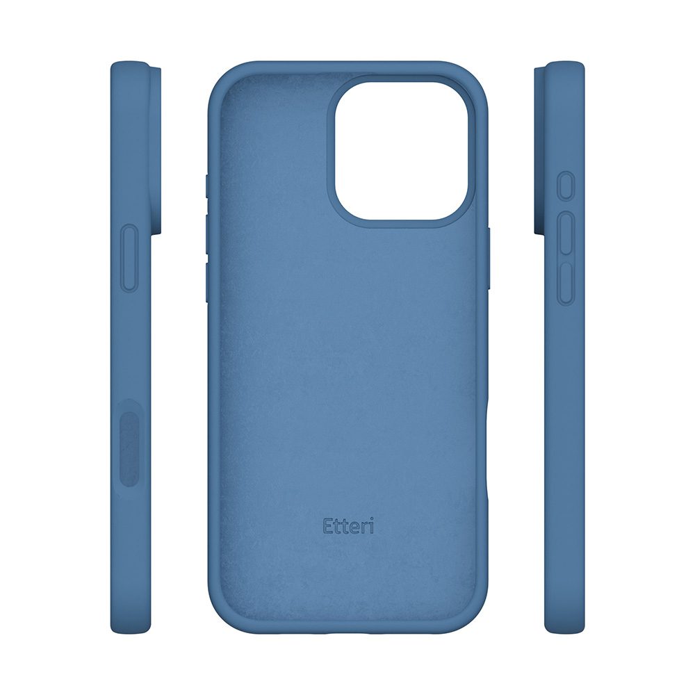 Etteri Silicone case for iPhone 16 Pro Max 6,9" dark blue