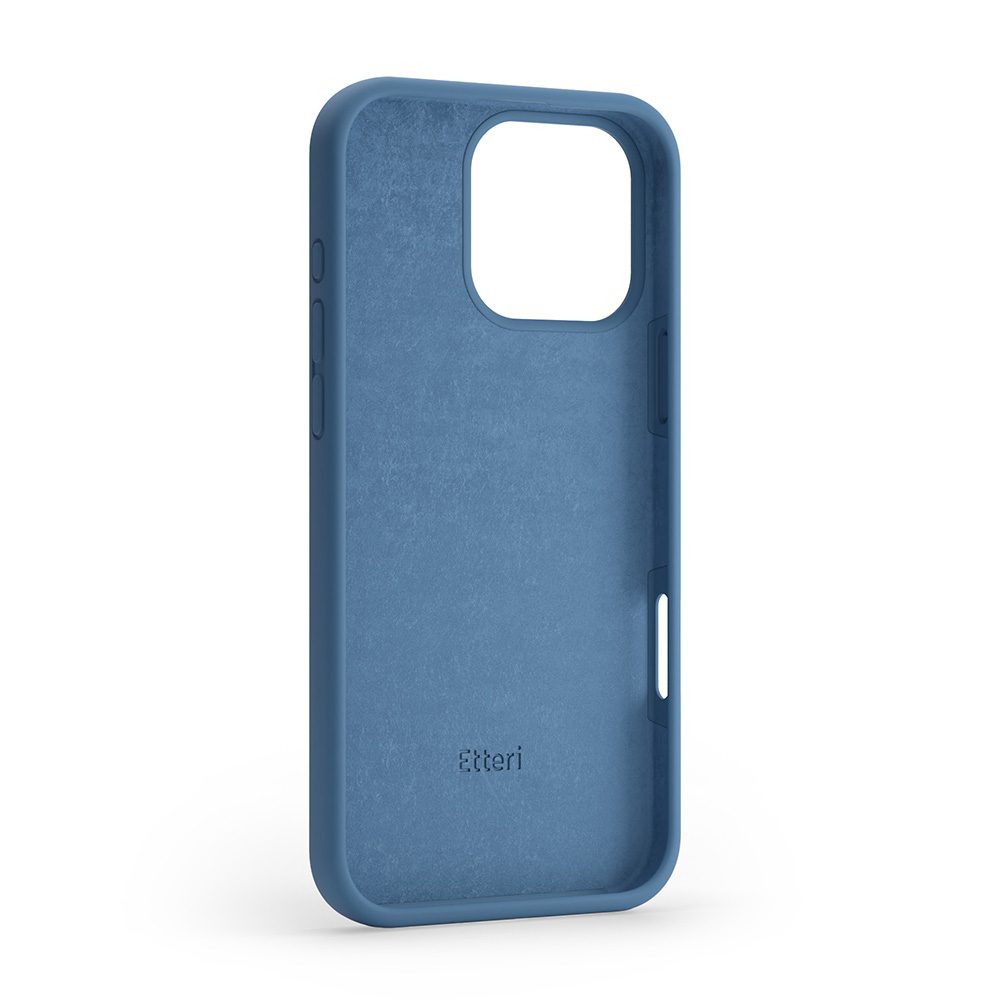424370_oryg Etteri Silicone case for iPhone 16 Pro 6,3" dark blue