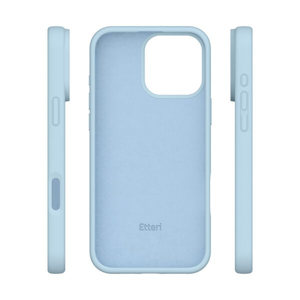 Etteri Silicone case for iPhone 16 Pro 6,3" light blue
