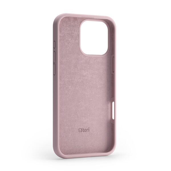 Etteri Silicone case for iPhone 16 Pro 6,3" light pink