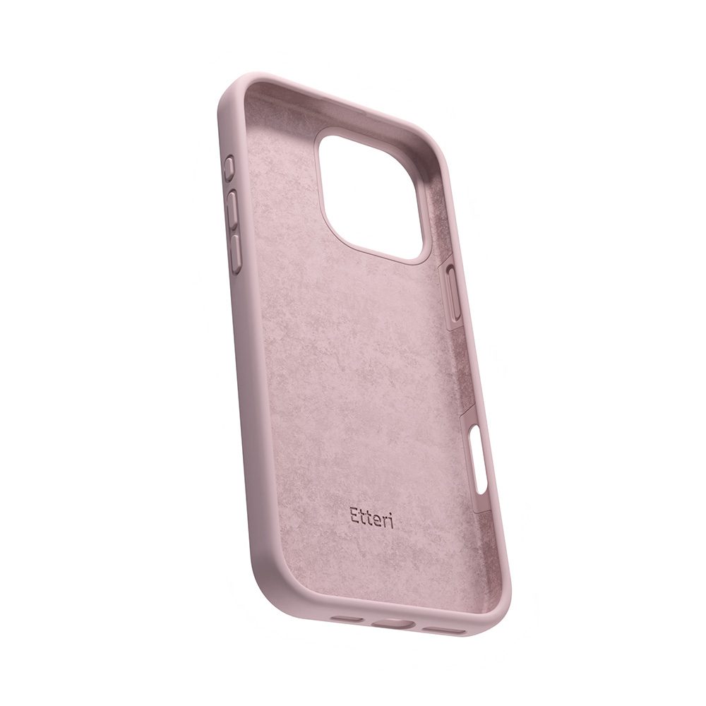 Etteri Silicone case for iPhone 16 Pro 6,3" light pink