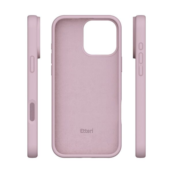 Etteri Silicone case for iPhone 16 Pro 6,3" light pink