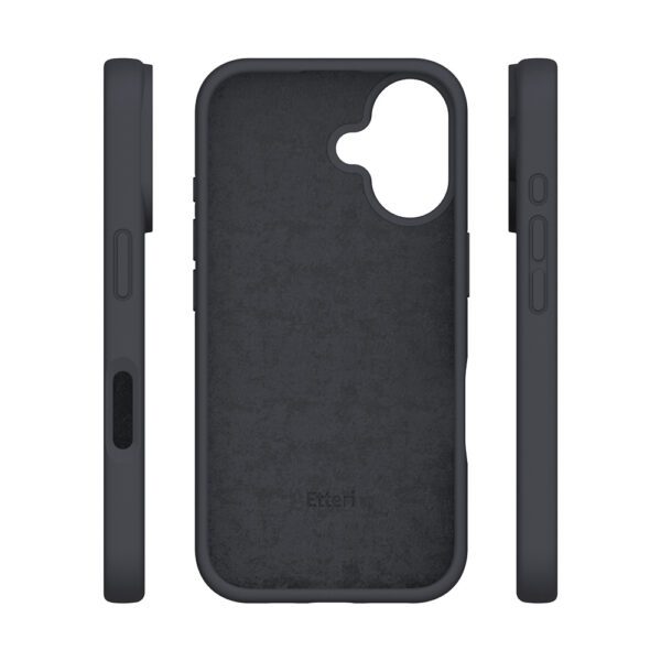 Etteri Silicone case for iPhone 16 6,1" black
