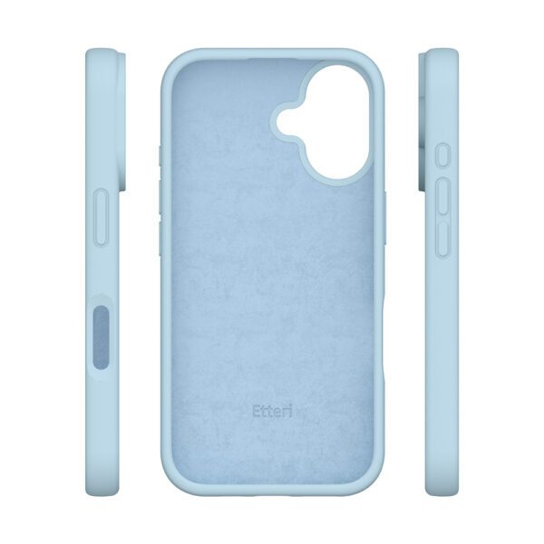 Etteri Silicone case for iPhone 16 6,1" light blue