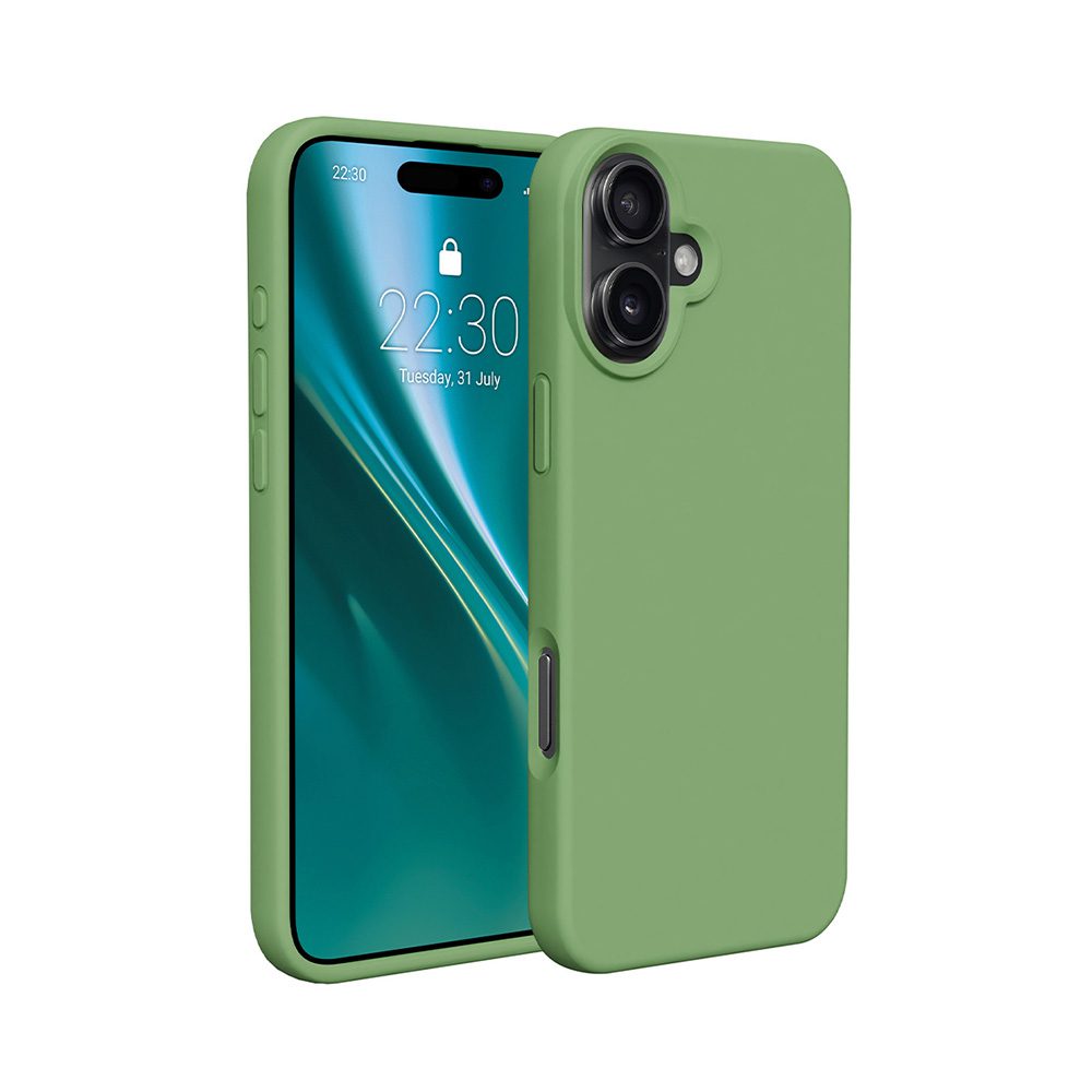 424417_oryg Etteri Silicone case for iPhone 16 6,1" light green