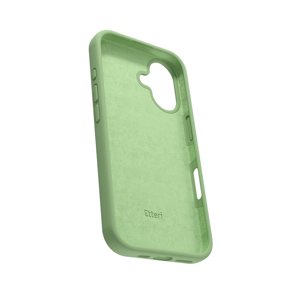 424420_oryg Etteri Silicone case for iPhone 16 6,1" light green