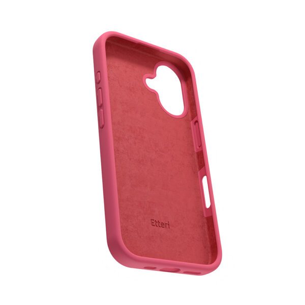 Etteri Silicone case for iPhone 16 6,1" raspberry