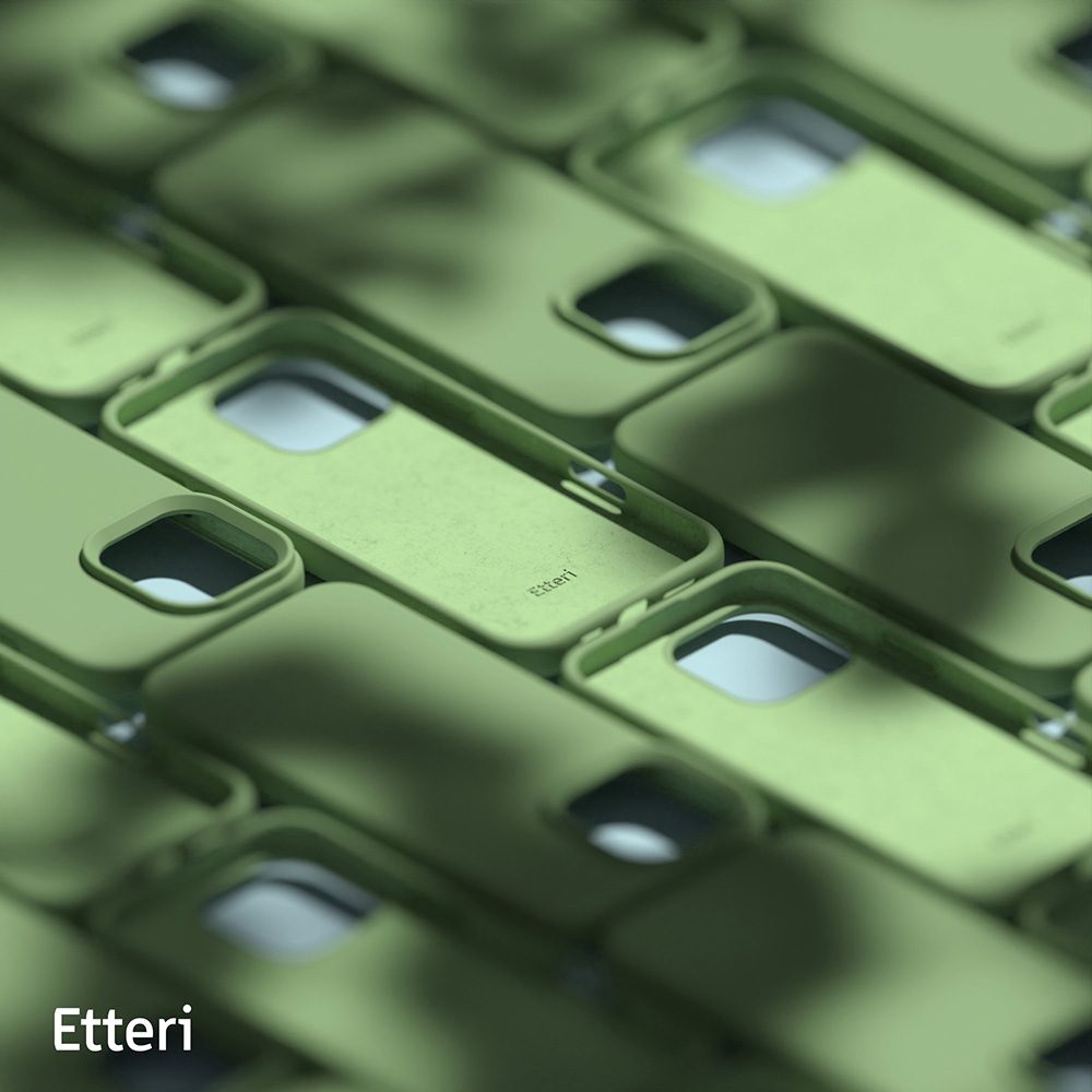 424475_oryg Etteri Silicone case for iPhone 16 Pro Max 6,9" light green