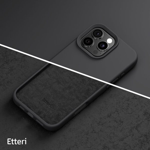 Etteri Silicone case for iPhone 16 Pro 6,3" black