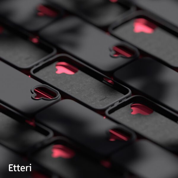 Etteri Silicone case for iPhone 16 6,1" black