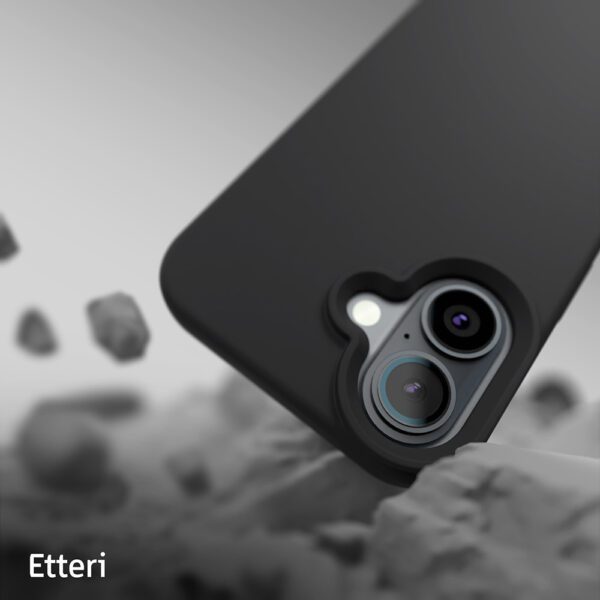 Etteri Silicone case for iPhone 16 6,1" black