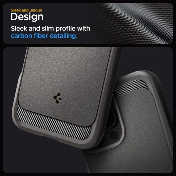 424546_oryg Spigen Rugged Armor Mag Magsafe case for iPhone 16 Pro Max 6,9" grey