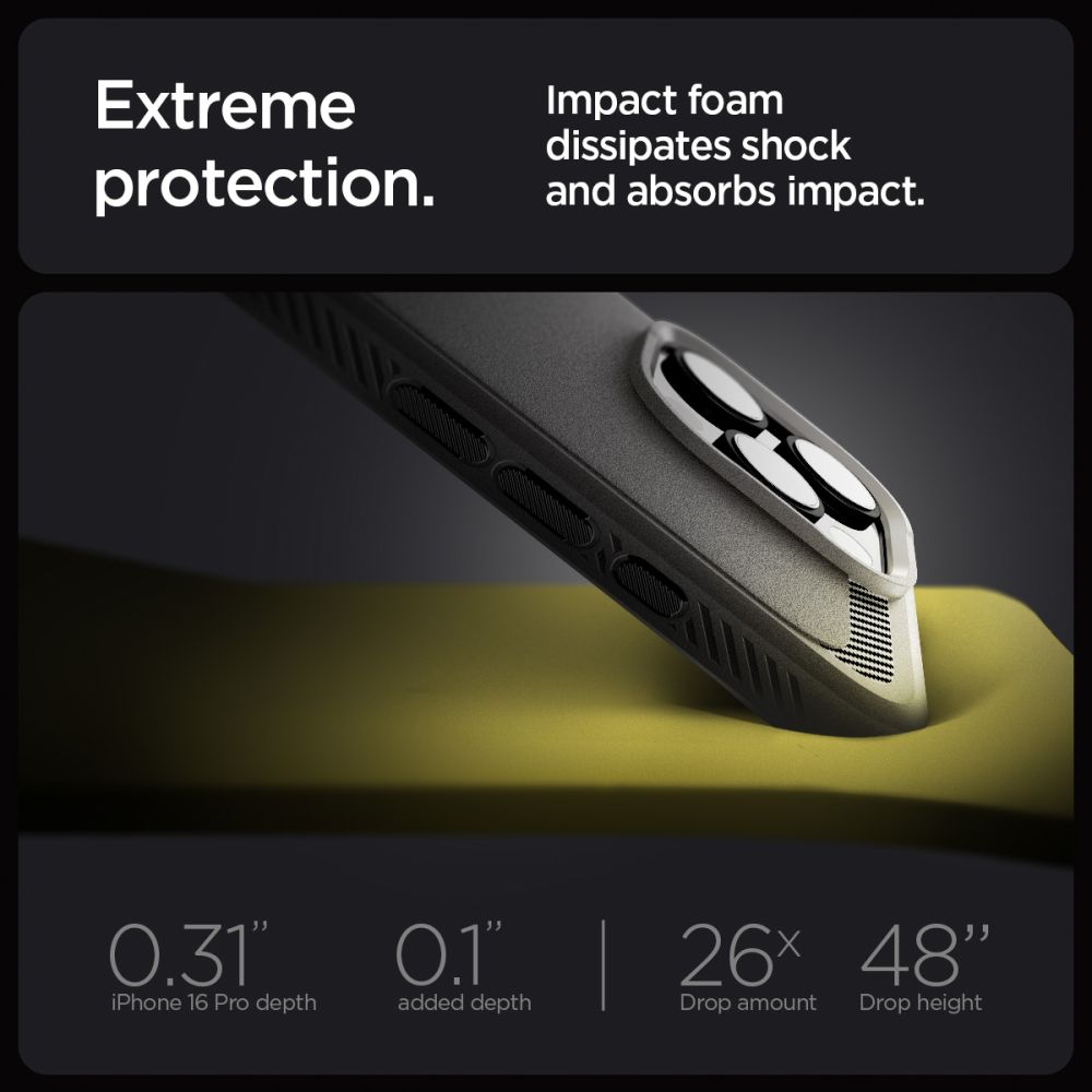 424547_oryg Spigen Rugged Armor Mag Magsafe case for iPhone 16 Pro Max 6,9" grey