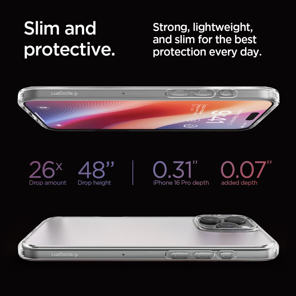 424661_oryg Spigen Ultra Hybrid case for iPhone 16 Pro 6,3" frost clear