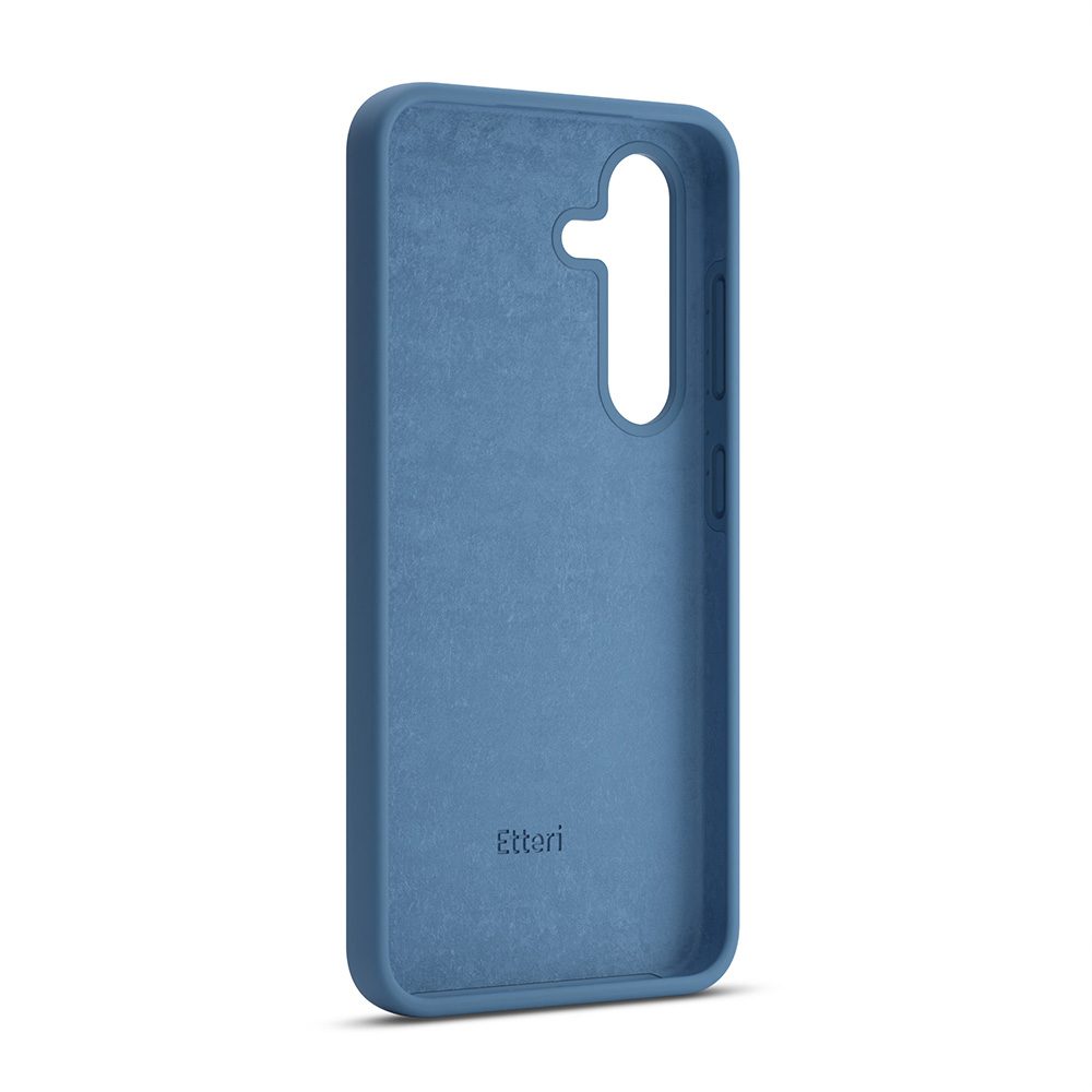 424685_oryg Etteri Silicone Mag case for Samsung Galaxy S25 Edge dark blue