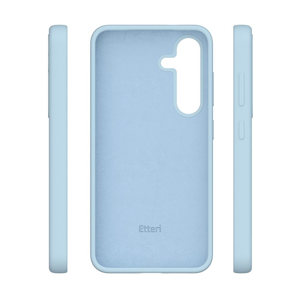 424695_oryg Etteri Silicone Mag case for Samsung Galaxy S25 Edge light blue