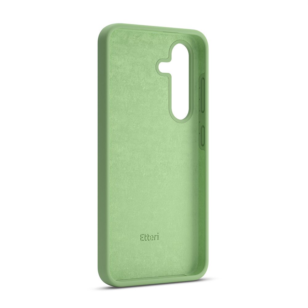 424697_oryg Etteri Silicone case for Samsung Galaxy S24 Plus light green