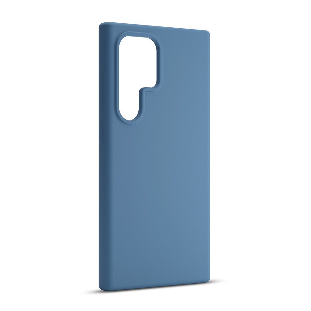 424722_oryg Etteri Silicone case for Samsung Galaxy S25 Ultra dark blue