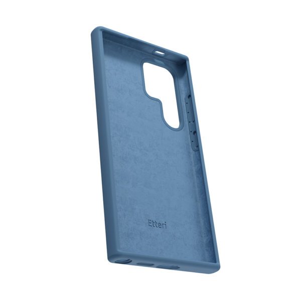 424723_oryg Etteri Silicone case for Samsung Galaxy S25 Ultra dark blue