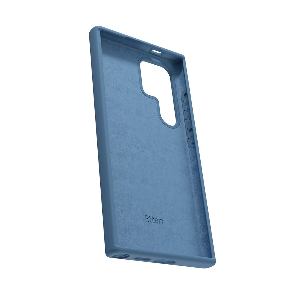 424723_oryg Etteri Silicone case for Samsung Galaxy S25 Ultra dark blue