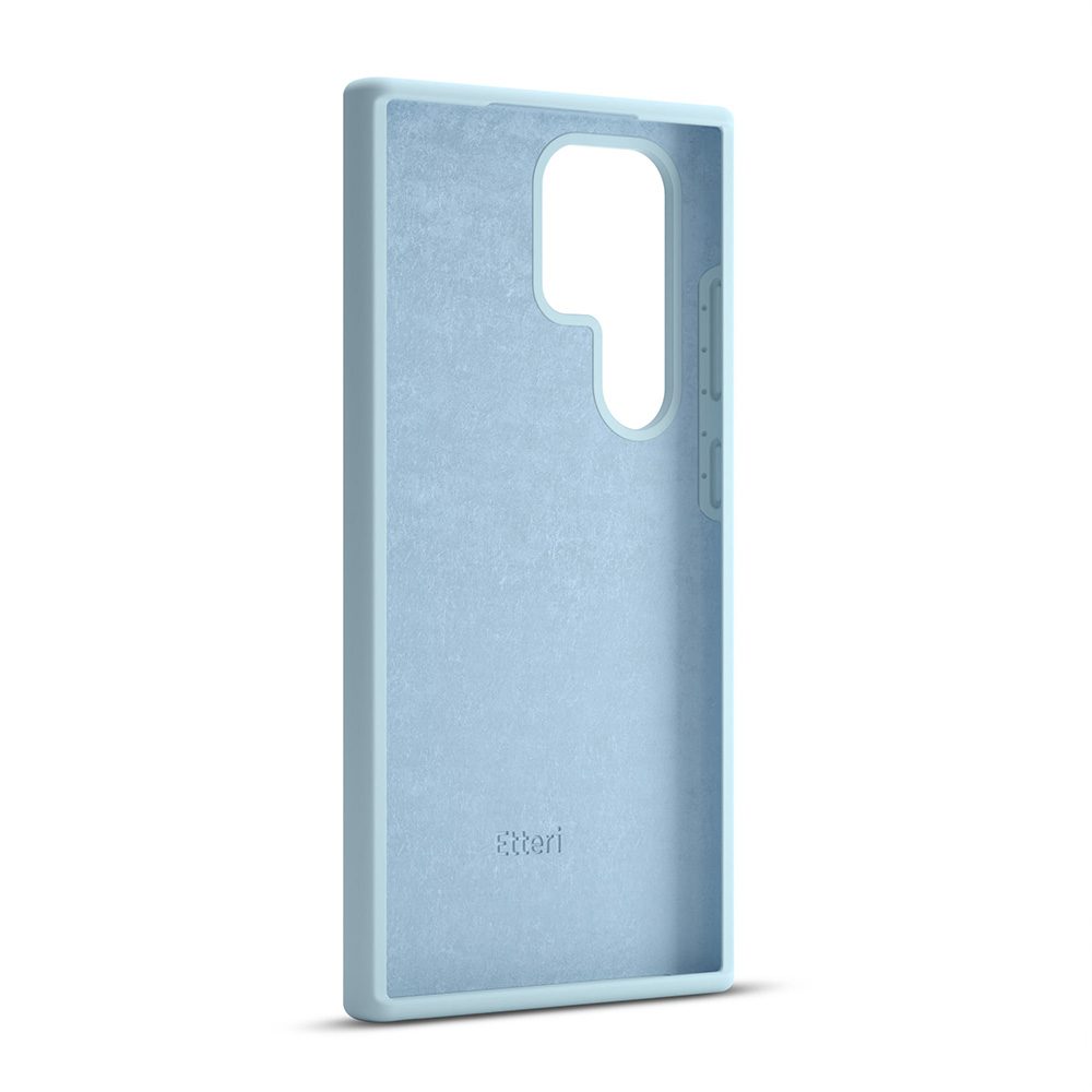 424727_oryg Etteri Silicone case for Samsung Galaxy S25 Ultra light blue