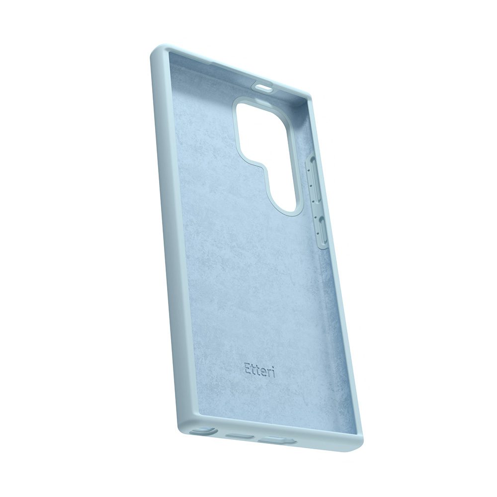 424729_oryg Etteri Silicone case for Samsung Galaxy S25 Ultra light blue
