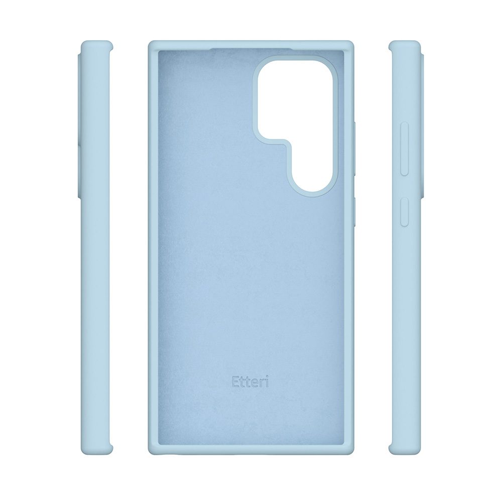 424731_oryg Etteri Silicone case for Samsung Galaxy S25 Ultra light blue