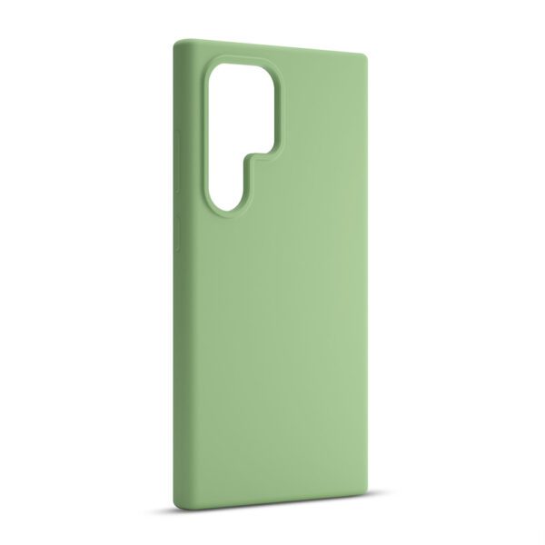 424734_oryg Etteri Silicone case for Samsung Galaxy S25 Ultra light green