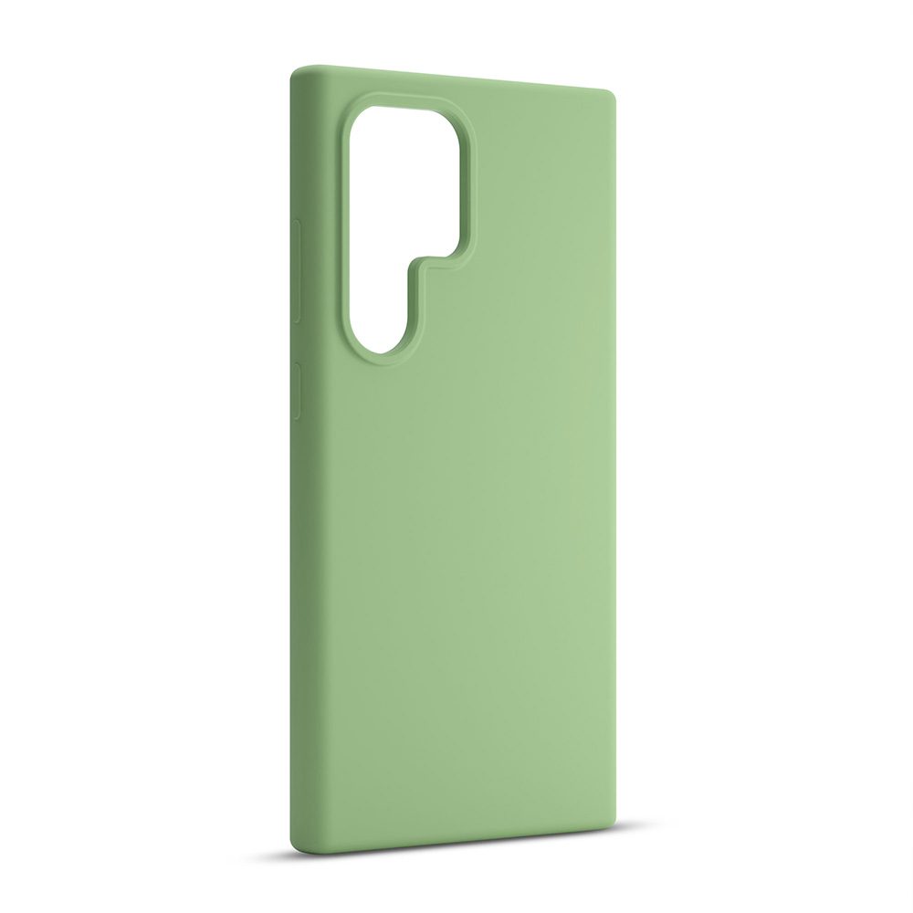 424734_oryg Etteri Silicone case for Samsung Galaxy S25 Ultra light green