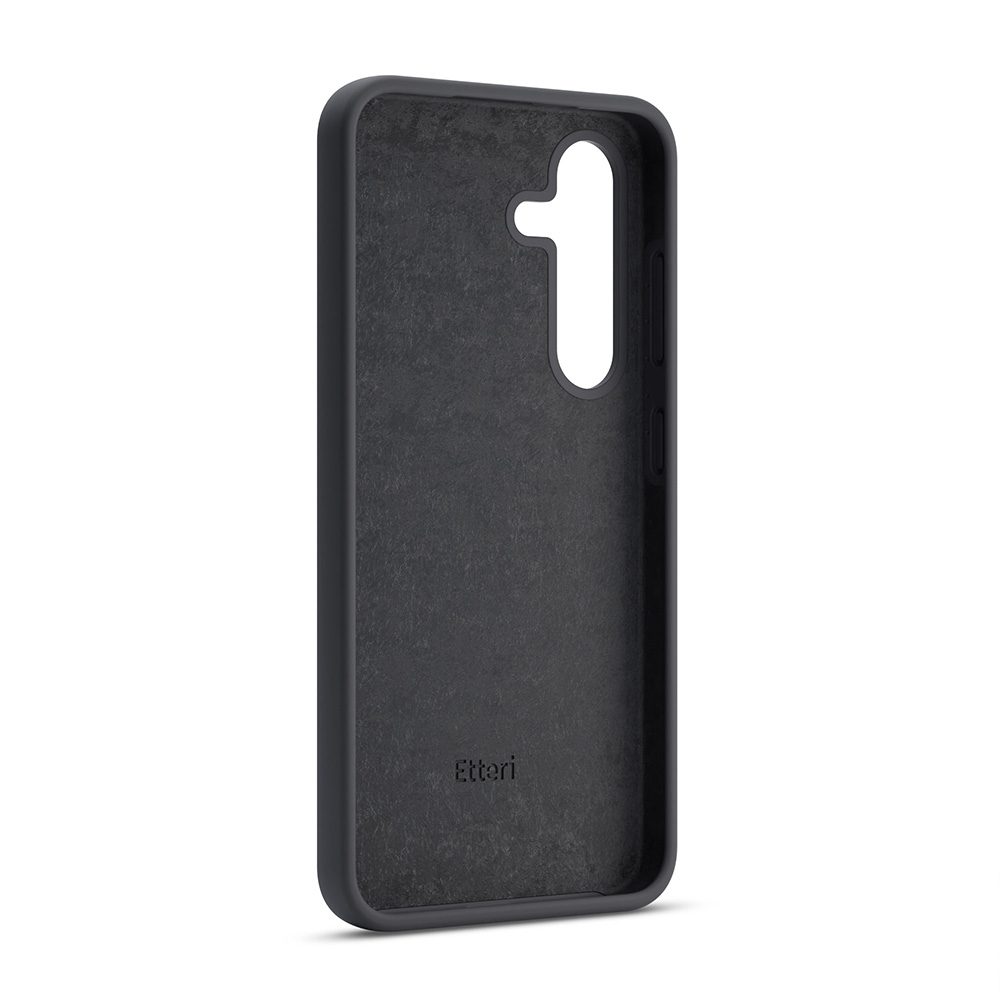 424751_oryg Etteri Silicone Mag case for Samsung Galaxy S25 Edge black