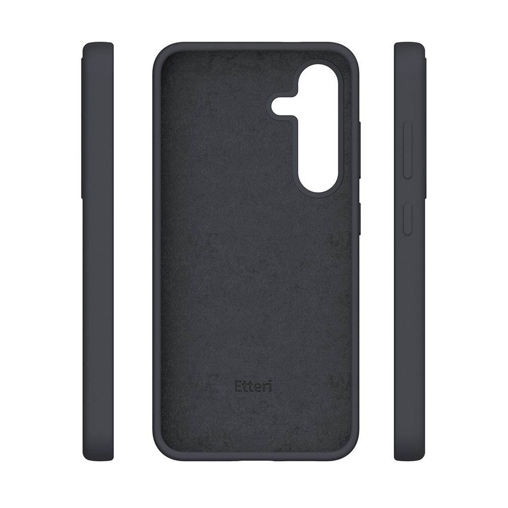 424755_oryg Etteri Silicone Mag case for Samsung Galaxy S25 Edge black