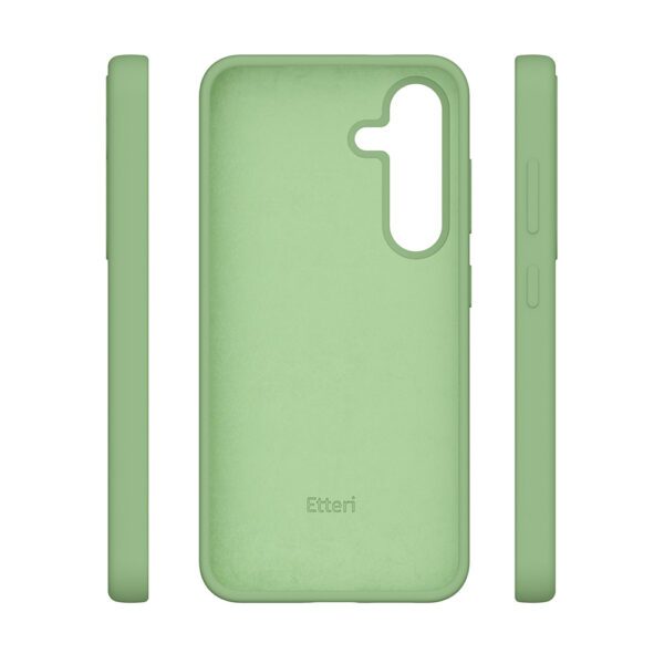 424773_oryg Etteri Silicone case for Samsung Galaxy S25 light green