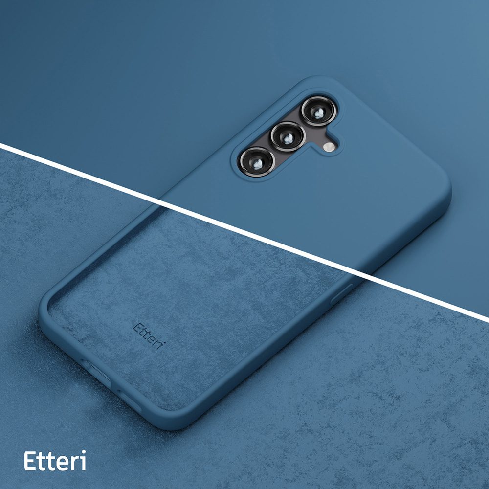 424793_oryg Etteri Silicone Mag case for Samsung Galaxy S25 Edge dark blue