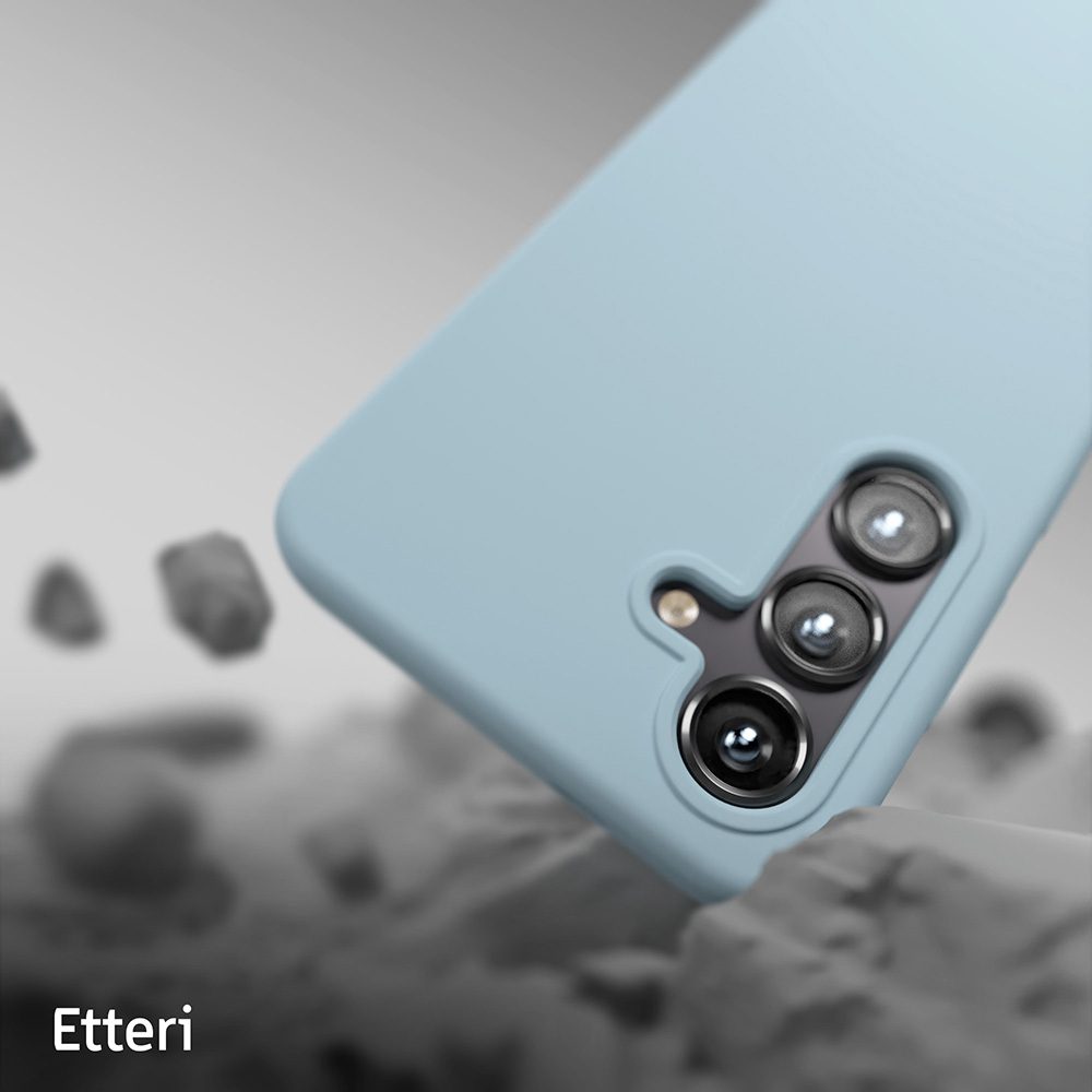 424796_oryg Etteri Silicone Mag case for Samsung Galaxy S25 Edge light blue