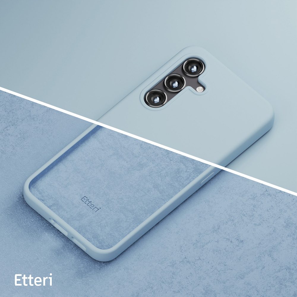 424797_oryg Etteri Silicone Mag case for Samsung Galaxy S25 Edge light blue
