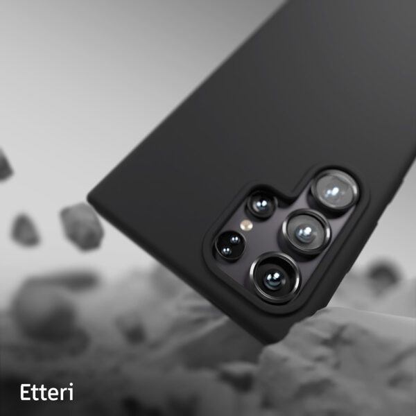 424812_oryg Etteri Silicone case for Samsung Galaxy S24 Ultra black