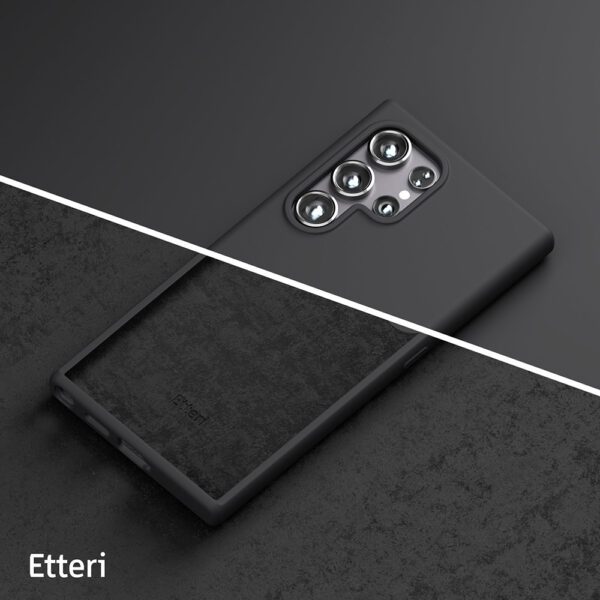 424813_oryg Etteri Silicone case for Samsung Galaxy S24 Ultra black
