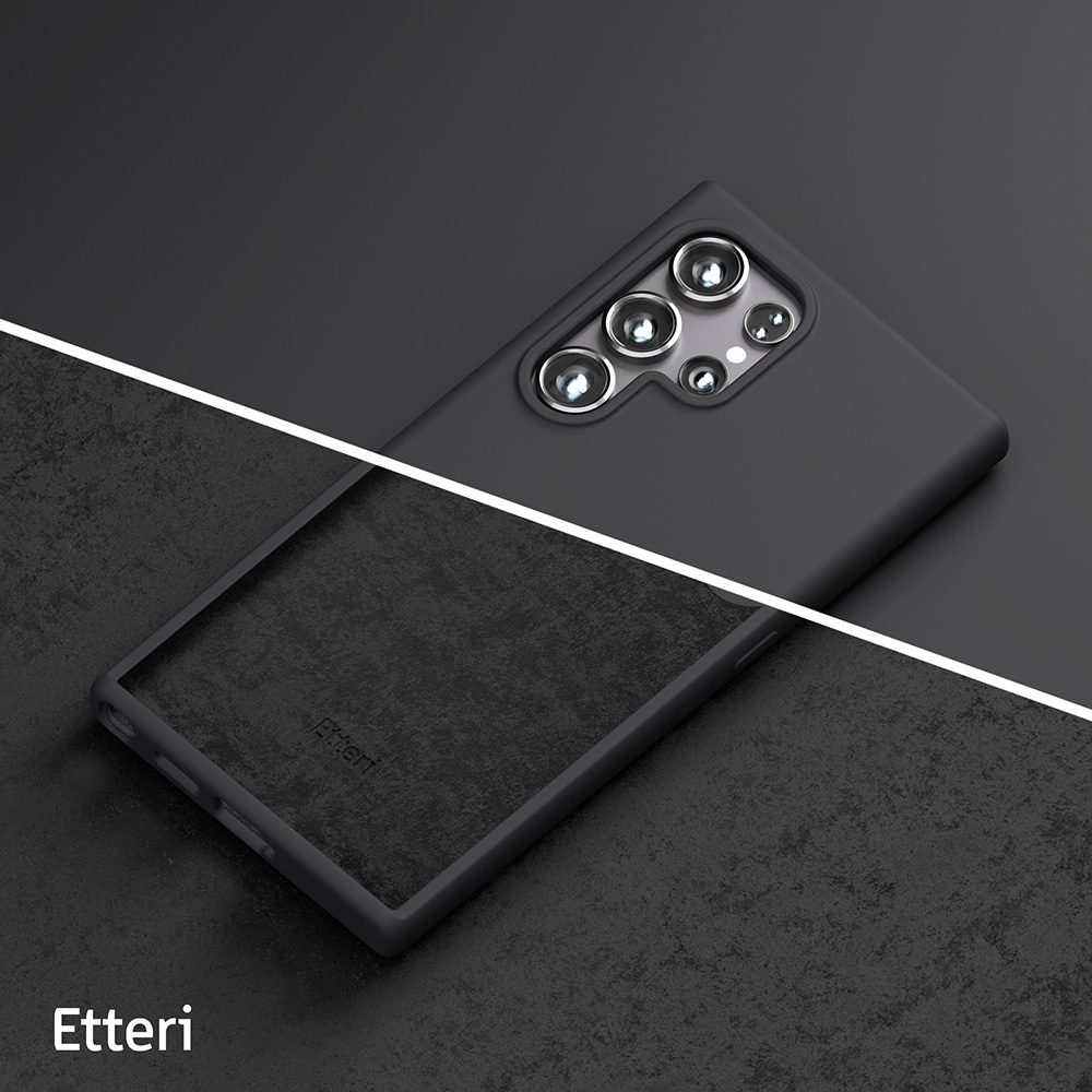 424813_oryg Etteri Silicone case for Samsung Galaxy S24 Ultra black