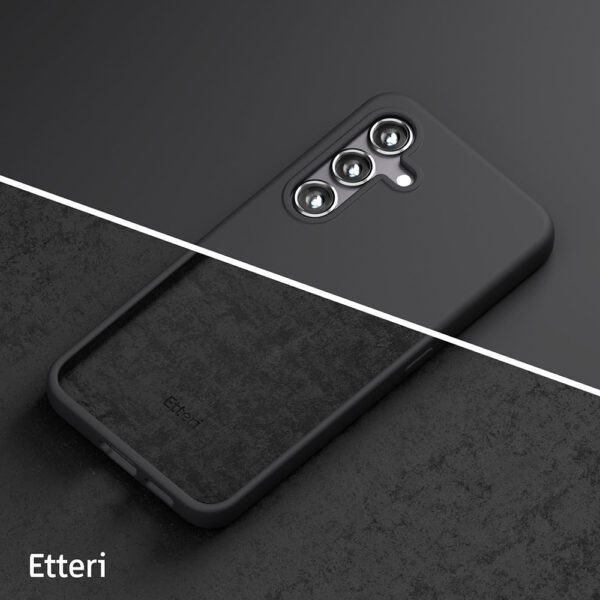 424837_oryg Etteri Silicone case for Samsung Galaxy S25 black