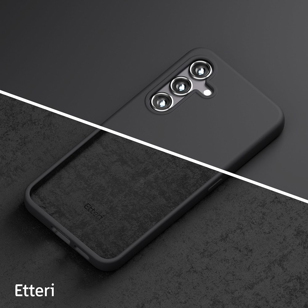 424837_oryg Etteri Silicone Mag case for Samsung Galaxy S25 Edge black