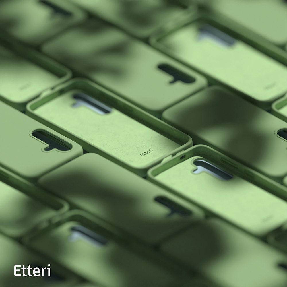 424847_oryg Etteri Silicone case for Samsung Galaxy S25 light green