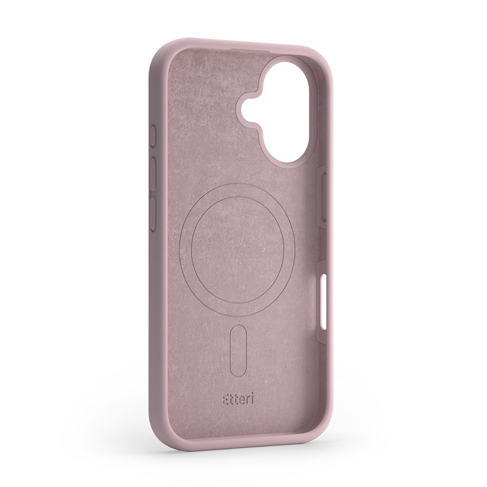 Etteri Silicone Mag case for iPhone 16 Plus 6,7" light pink